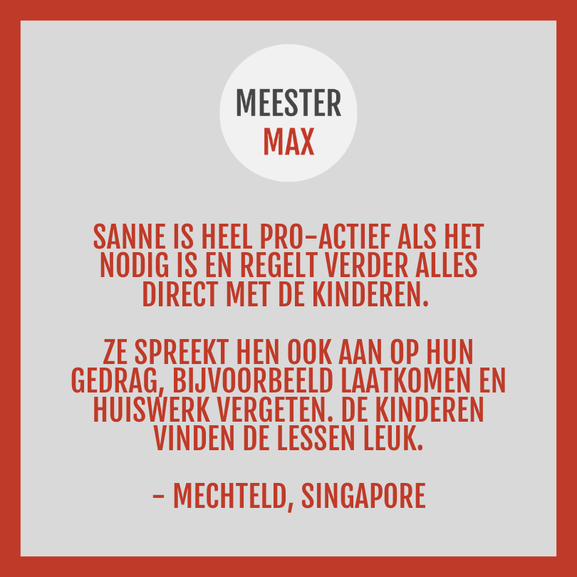 Nederlandse les in Singapore