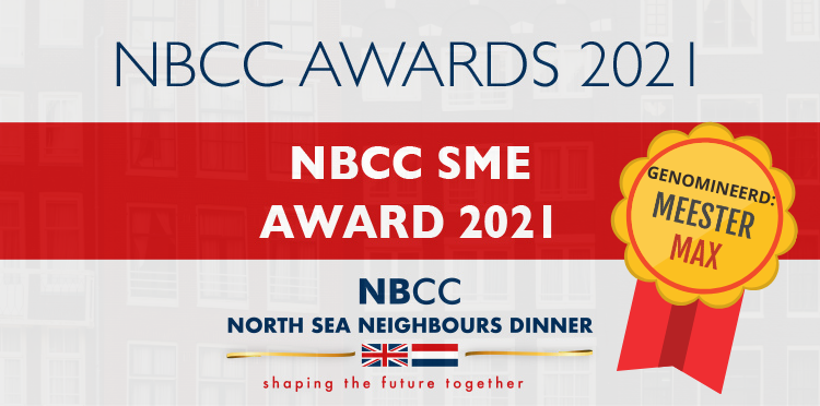 Meester Max - Nederlandse les voor expats - genomineerd voor de NBCC SME Award 2021