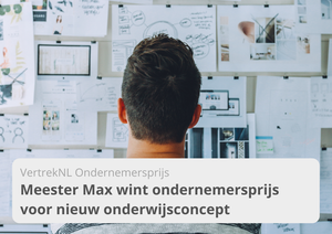 VertrekNL Ondernemersprijs - Meester Max wint ondernemersprijs voor nieuw onderwijsconcept - Meester Max - online Nederlandse les